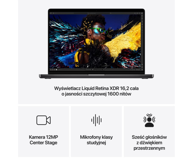 Apple MacBook Pro M4 Max/36GB/2TB/Mac OS Gwiezdna Czerń 32R GPU - 1293485 - zdjęcie 7